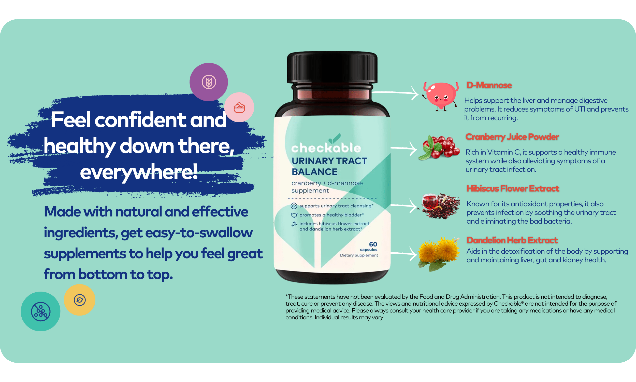 UTI Prevention and Recovery Ingredients